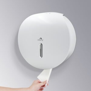 Dolphy PLAZA Jumbo Toilet Roll Dispenser - White