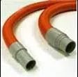 Polivac 15m G-Vac Orange/Black Vacuum Hose with 38mm cuffs