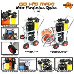 GO H2O MAXI 25 Litre Portable De-ionisation System on Trolley