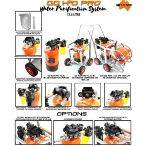 GO H2O PRO 12.5 Litre Portable De-ionisation System (optional trolley)