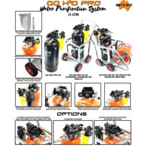 GO H2O PRO 25 Litre Portable De-ionisation System (optional trolley)