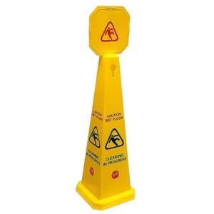Caution Wet Floor/Cleaning in Progress Caution Cone