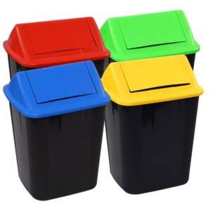 32L Colour Swing-Top Bins