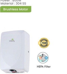Dolphy Air Jet Hand Dryer Compact - White