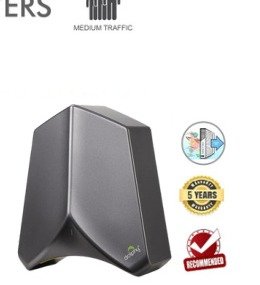 Dolphy Air Jet Hand Dryer ADGE - Black/Silver