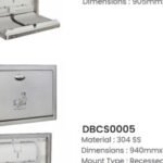 Dolphy Baby Change Station - 304 SS Recessed