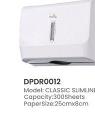 Dolphy Classic Slimline Paper Towel Dispenser 300 Sheets