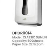 Dolphy Classic Slimline Paper Towel Dispenser 500 Sheets