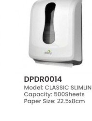 Dolphy Classic Slimline Paper Towel Dispenser 500 Sheets