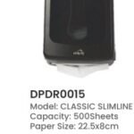Dolphy Classic Slimline Paper Towel Dispenser 500 Sheets