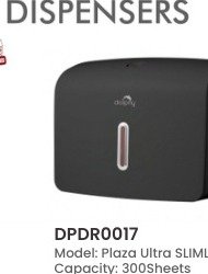 Dolphy Plaza Ultra Slimline Paper Towel Dispenser 200 Sheets
