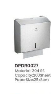 Dolphy 304 SS Paper Towel Dispenser 200 Sheets