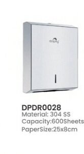Dolphy 304 SS Paper Towel Dispenser 600 Sheets