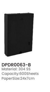 Dolphy 304 SS Paper Towel Dispenser 600 Sheets - Black
