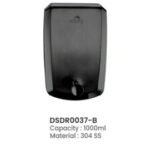 Dolphy Manual Soap Dispenser 1000ml - Black 304 SS