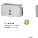 Dolphy Heavy Duty Manual Soap Dispenser 1200ml - 304 SS