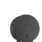 Dolphy Classic Twin Jumbo Toilet Roll Dispenser - Transparent Gray