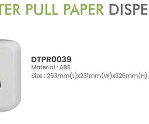 Dolphy Centre Pull Paper Dispenser - White ABS