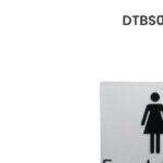 Dolphy Braille Sign - Female Toilet Silver