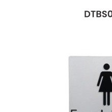 Dolphy Braille Sign - Female Toilet Silver