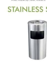 Dolphy Stainless Steel Bin with Ashtray 10L