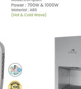 Dolphy Recessed Air Jet Hand Dryer 304 SS